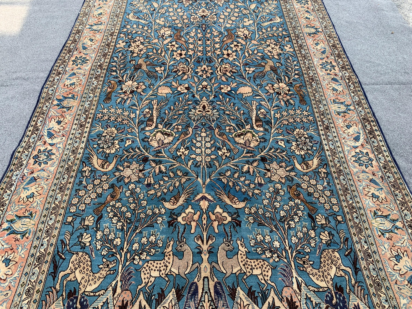 Amazing Pictorial Animal Rug, 5x8 Ft Natural Hand knotted Afghan Rug, Oriental Wool Rug, High Quality Rug, Home Decor Rug, Living Room Rug.