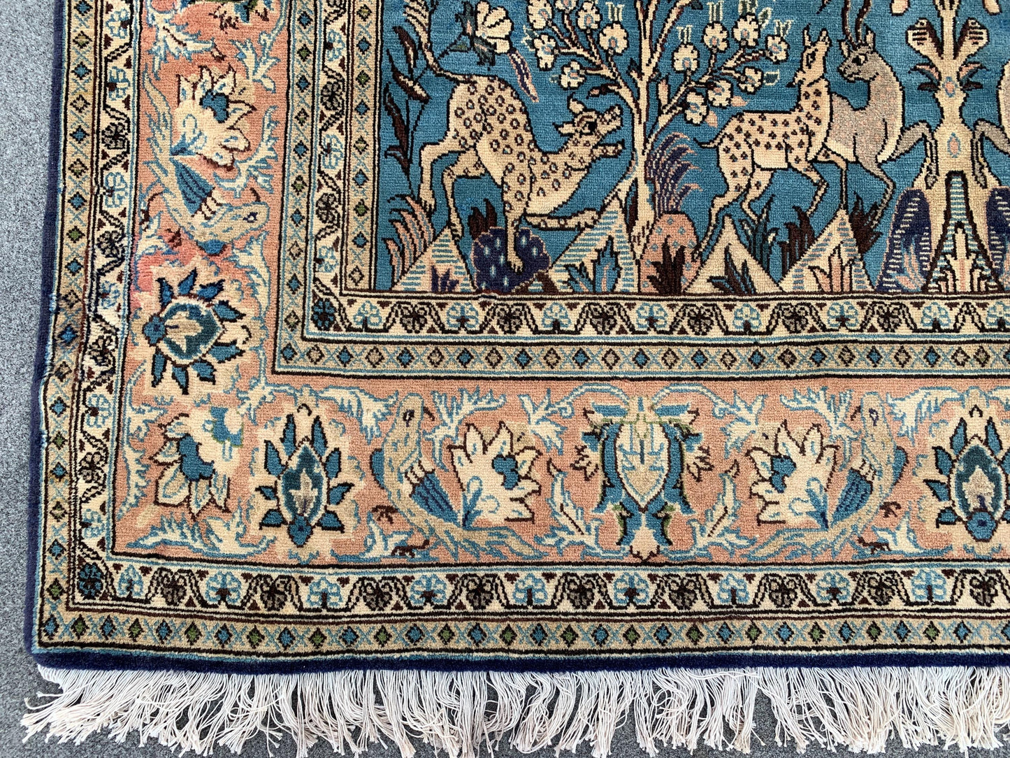 Amazing Pictorial Animal Rug, 5x8 Ft Natural Hand knotted Afghan Rug, Oriental Wool Rug, High Quality Rug, Home Decor Rug, Living Room Rug.