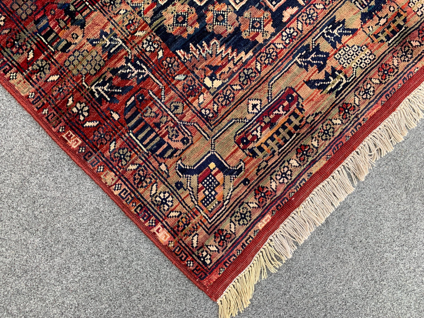 Vintage Rug, 3x5 Ft Afghan Hand Knotted Rug, Bukhara design Rug, Oriental Turkmen Rug, Good Pile Wool Rug, Best for Bedroom Living Room Rug.