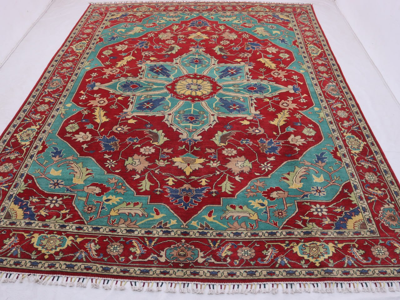 9x12 Ft Afghan Handmade Kazak Rug,handmade wool rug ,modern rug,