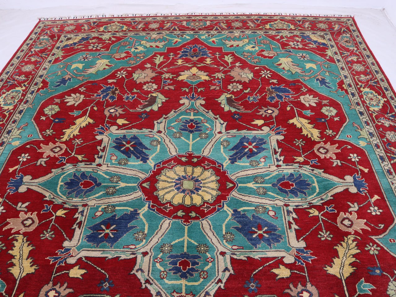 9x12 Ft Afghan Handmade Kazak Rug,handmade wool rug ,modern rug,