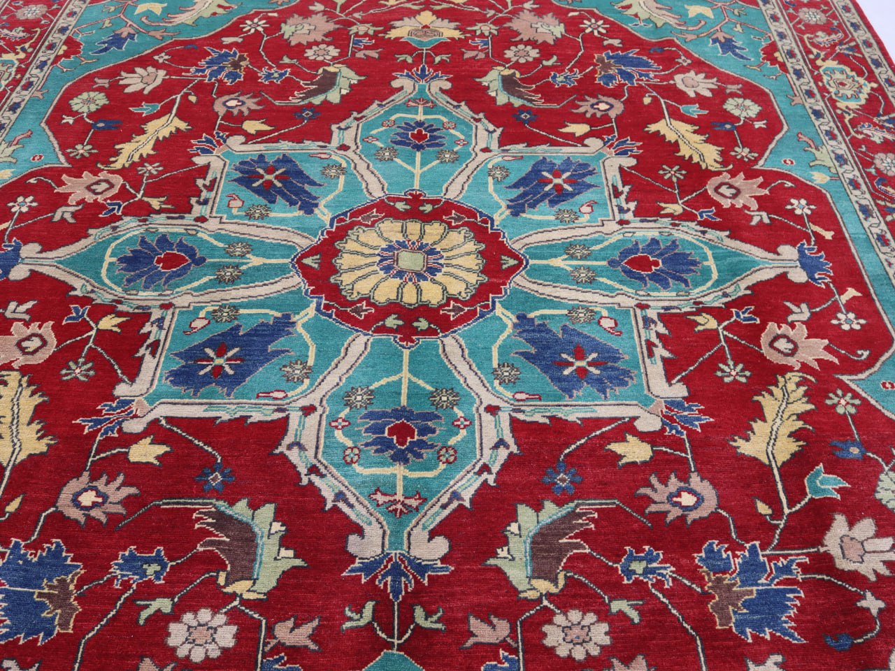 9x12 Ft Afghan Handmade Kazak Rug,handmade wool rug ,modern rug,