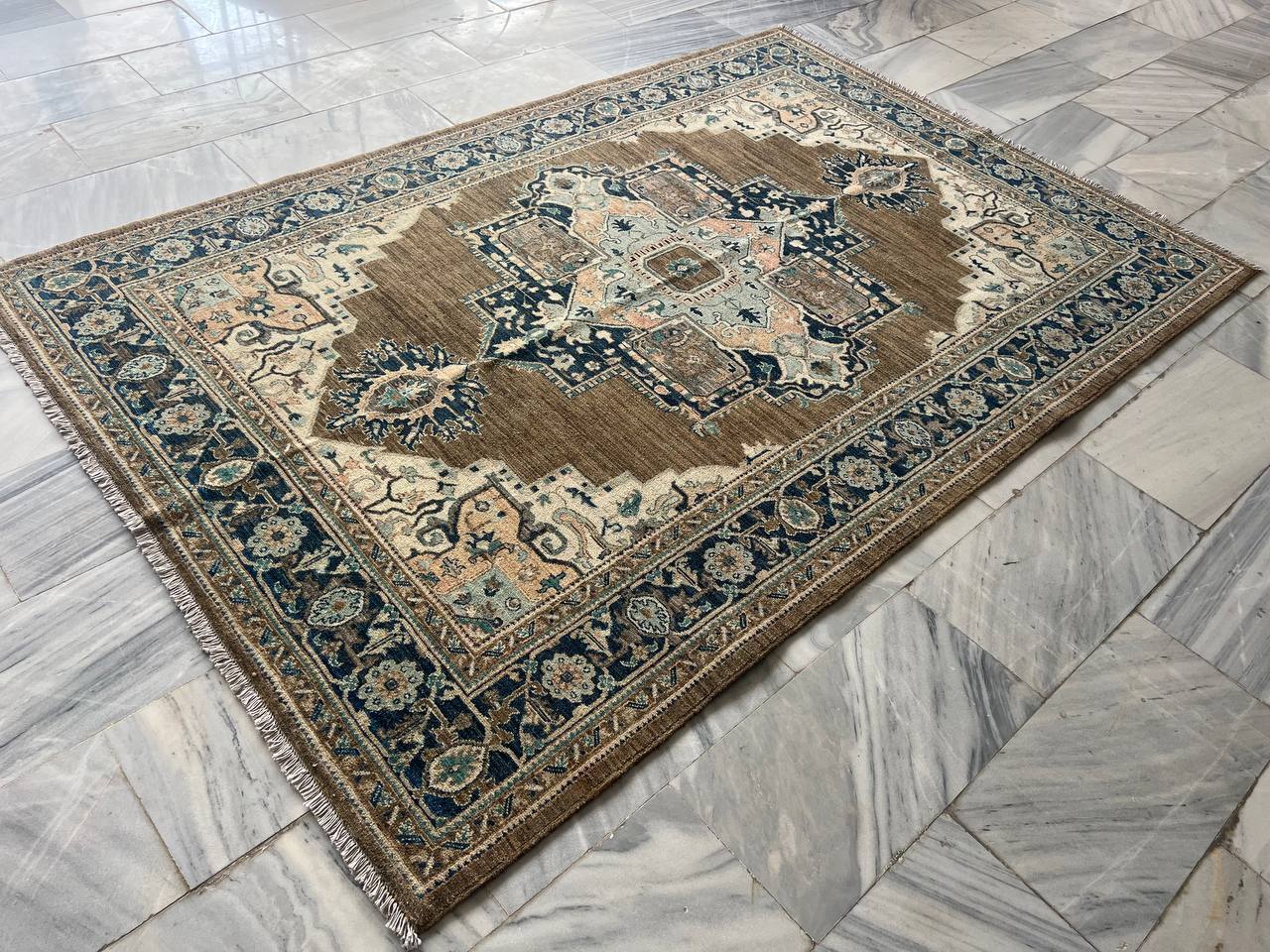 6x9 ft afghan handmade chobi haris rug, one of kind rug,living room rug ,