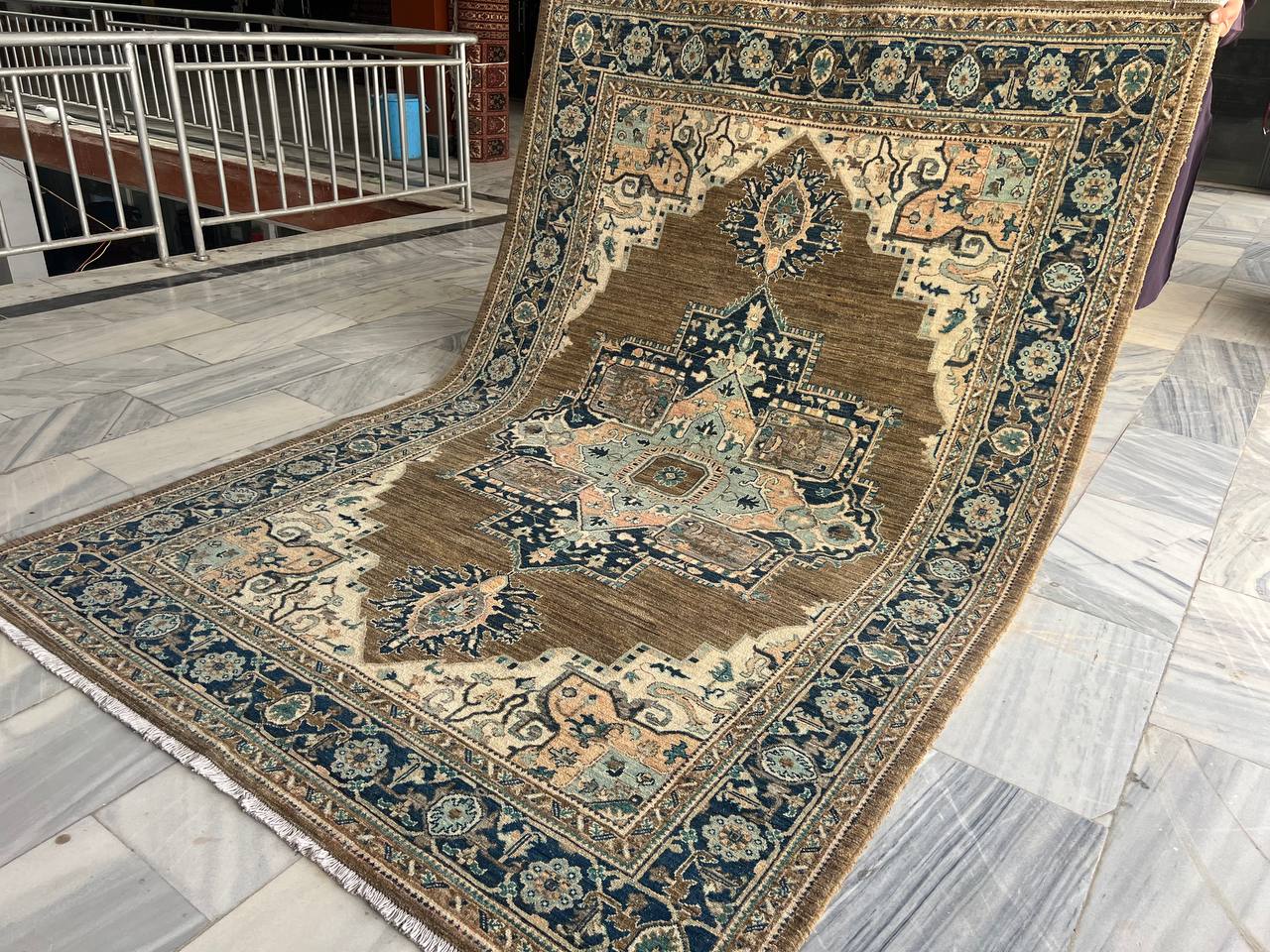 6x9 ft afghan handmade chobi haris rug, one of kind rug,living room rug ,