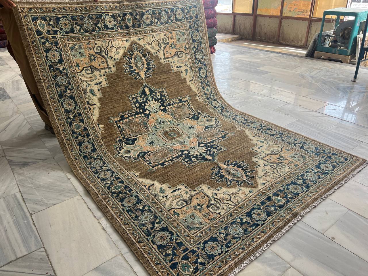 6x9 ft afghan handmade chobi haris rug, one of kind rug,living room rug ,
