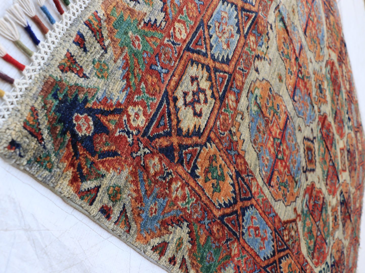 5x7 ft Multicolored Waziri Naqsha Area Rug