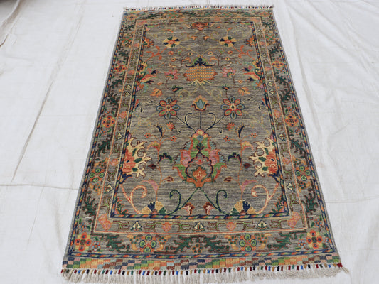 4x6 ft Gray Sultani Area Rug