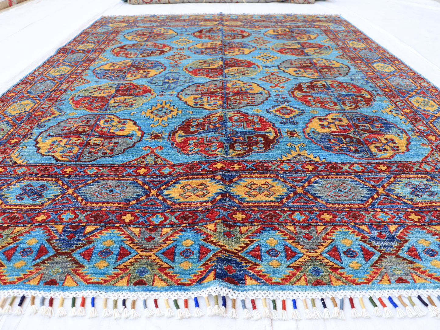 6x8 ft Blue Vaziri Area Rug