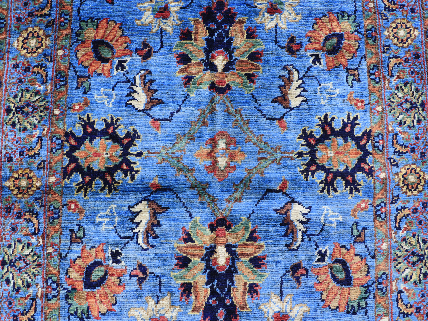 3x5 ft Blue Sarapi Area Rug