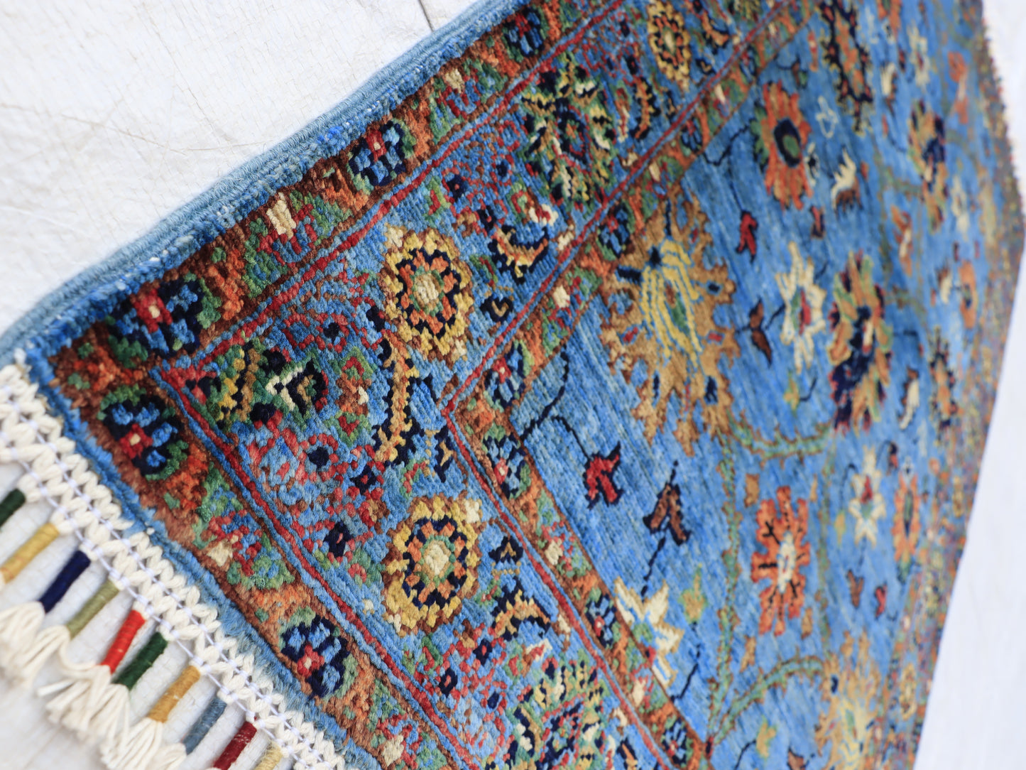 3x5 ft Blue Sarapi Area Rug