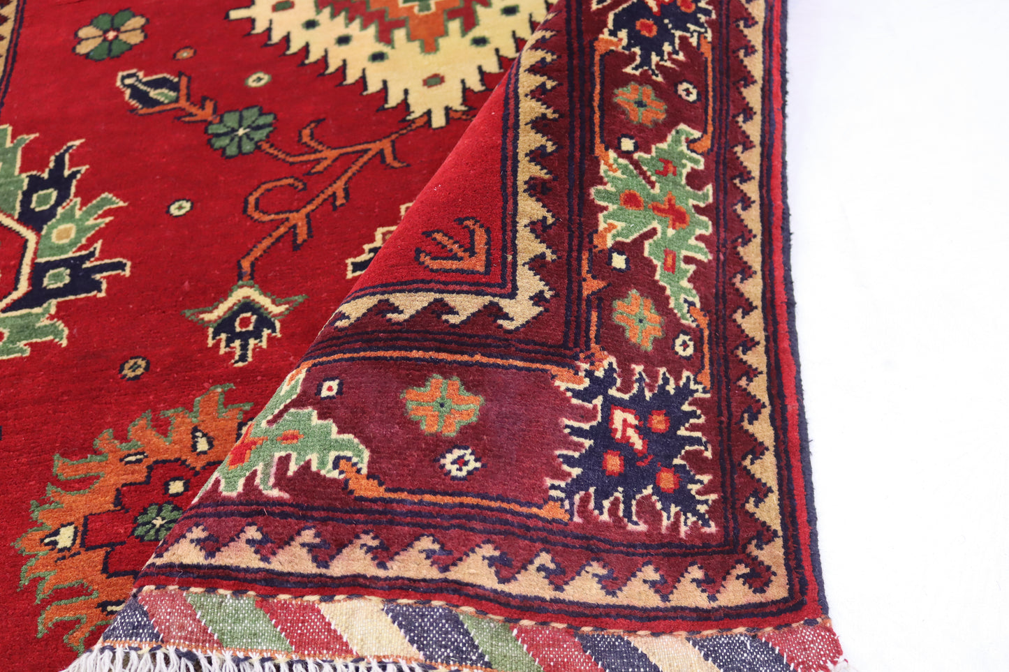 4x5 ft Traditional Afghan rug, from the provenance KARGAI
