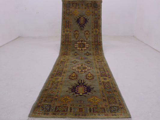 3x10 ft handmade afghan Kazak runner rug