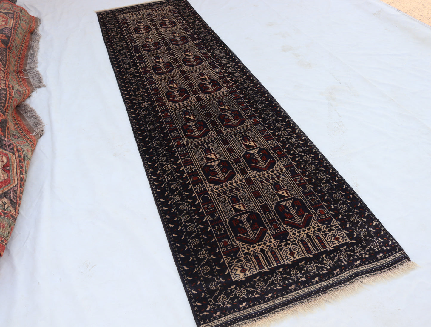 3x10 ft Antique Balu chi Hand knotted Rug,afghan baluchi runner rug , one of kind rug,