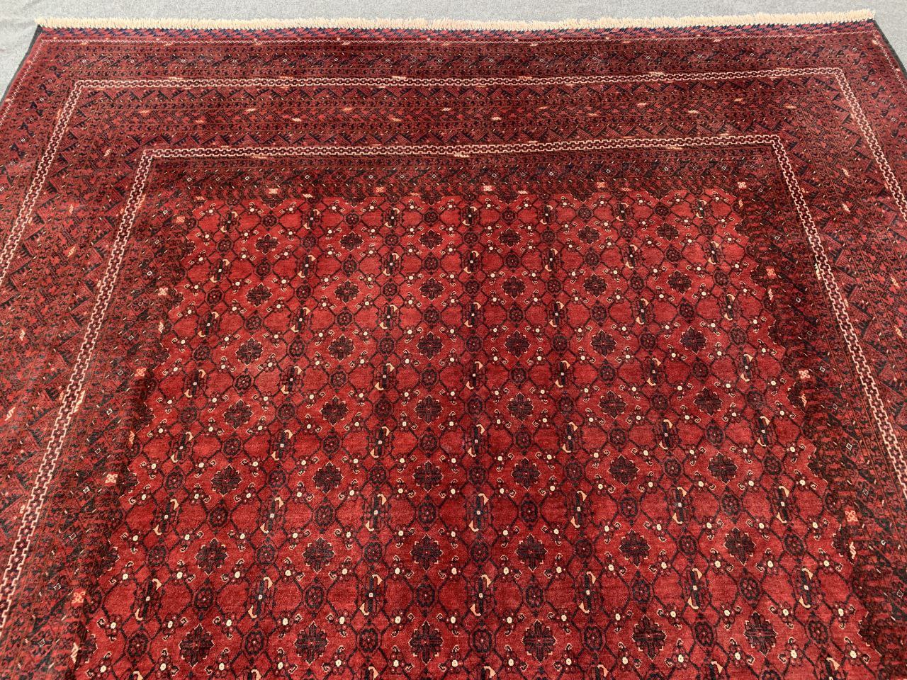 8x11 ft Large Afghan Handmade Turkmen Wool Rug