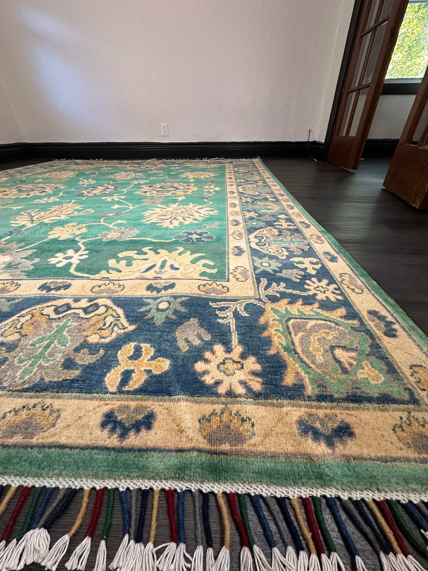 8 by 10 ft Brand New Afghan Handmade Kazak Area Rug, 100% Natural Wool and Vegetable Dyes