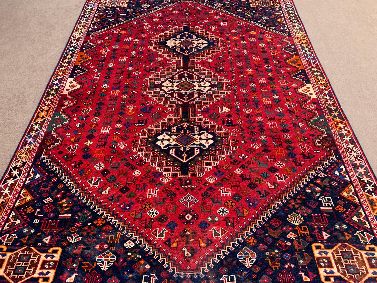 6x8 Geometric Vintage Handmade Area Rug