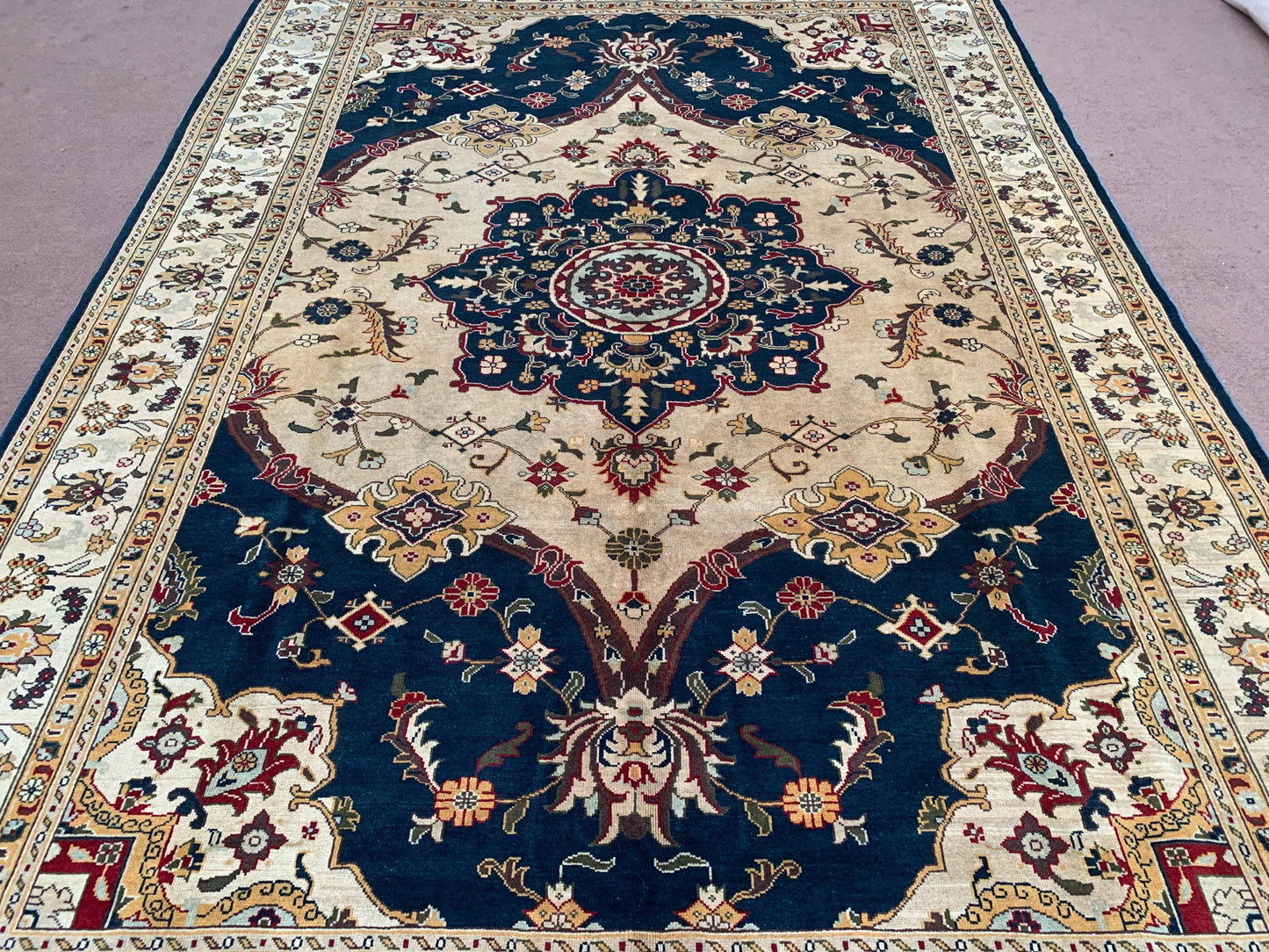 6x9 ft Turkish Heriz Handmade Area Rug