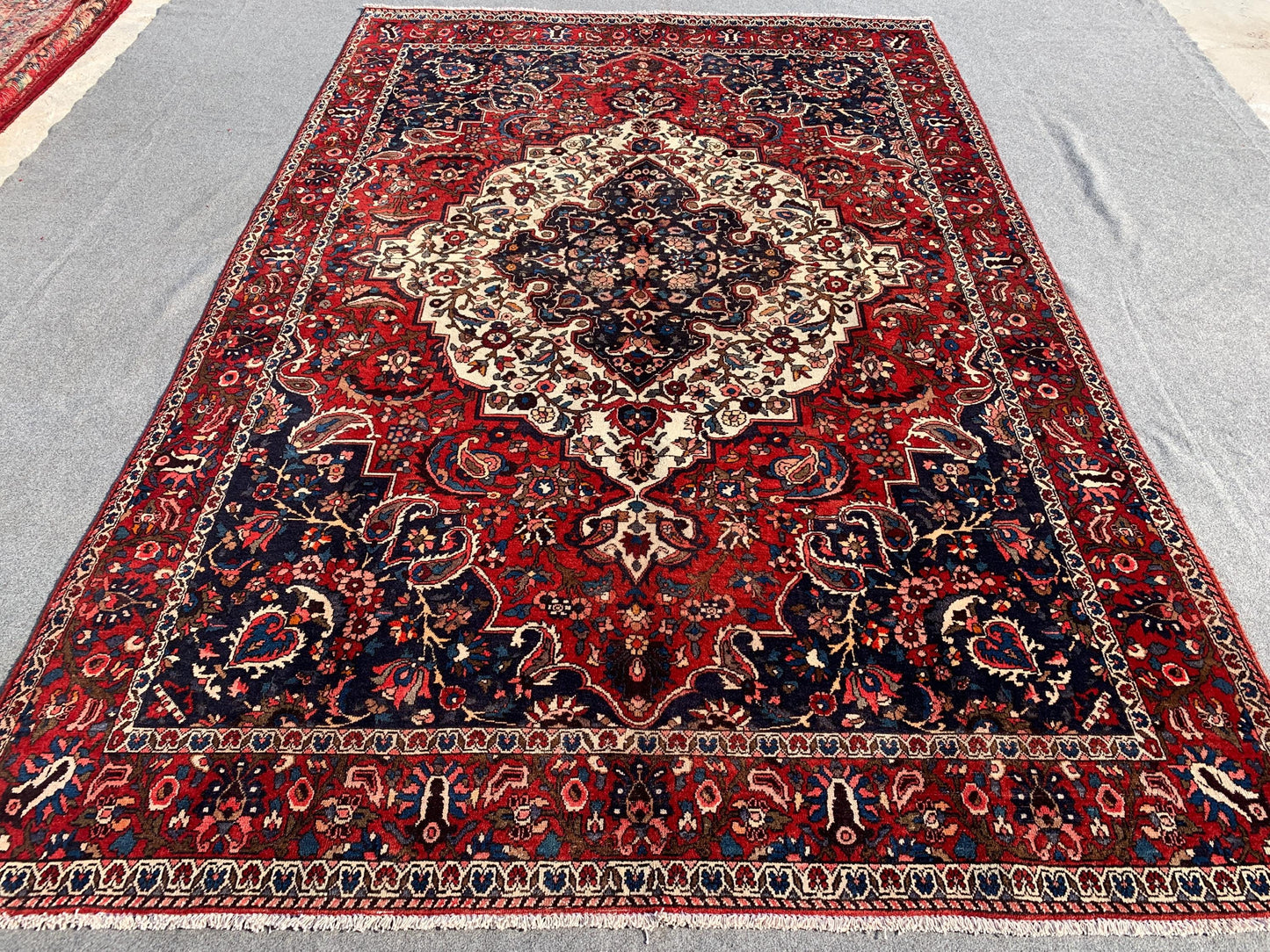 7x10 ft Medallion Antique Afghan Turkmen Area Rug