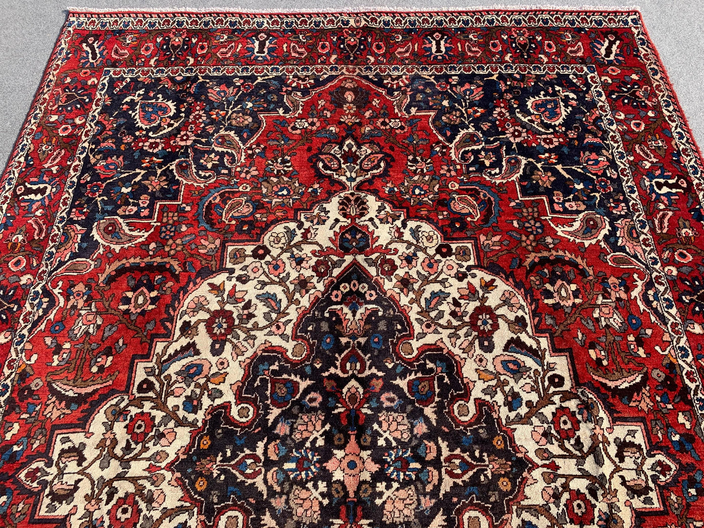 7x10 ft Medallion Antique Afghan Turkmen Area Rug