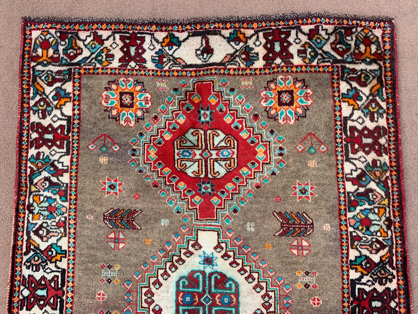 3x5 ft Perfect Christmas Gift idea Rug Oriental Antique Rug,