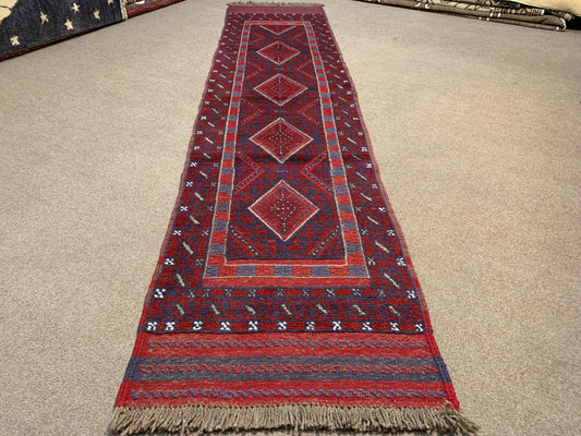 Vintage Runner Rug 2x8 ft Afghan Handmade Rug Antique Tribal Wool Area Kilim Rug Oriental Mashwani Runner Rug Entryway Hallway Runner Rug.