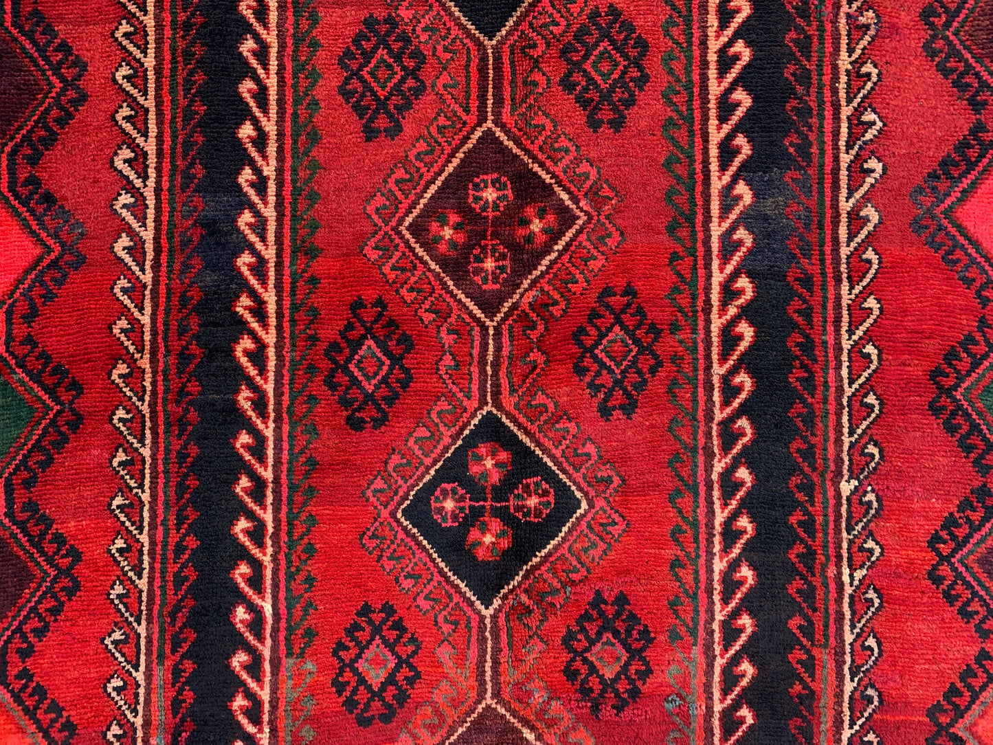 5x9 ft Vintage Red Rug Afghan Handmade Rug, Caucasian design Rug, Geometric Rug, Oriental Wool Rug, Tribal Antique Rug Entryway Bedroom Rug.