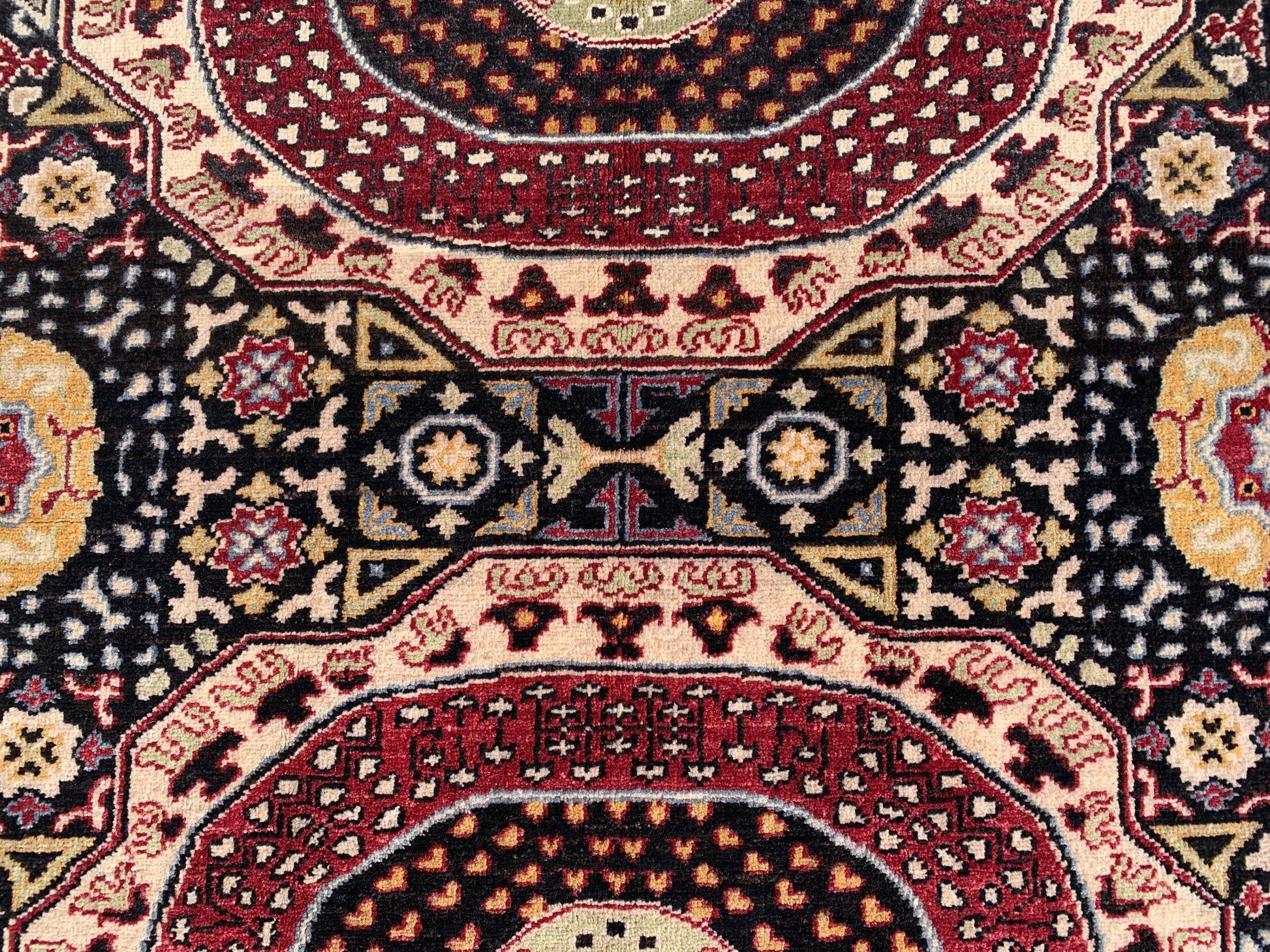 Black Chobi Rug 3x5 ft Handmade Afghan Rug Ersari design Rug, Oriental Wool Area Rug Natural dyes Rug, Bedroom Rug Kitchen Rug Entryway Rug.