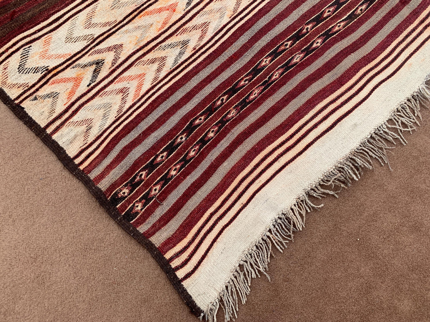 Vintage Runner Kilim Rug 5x12 ft Handmade Wool Kilim Rug Flatweave Kilim Rug Striped design Runner Rug Tribal Afghan Rug Hallway Runner Rug.