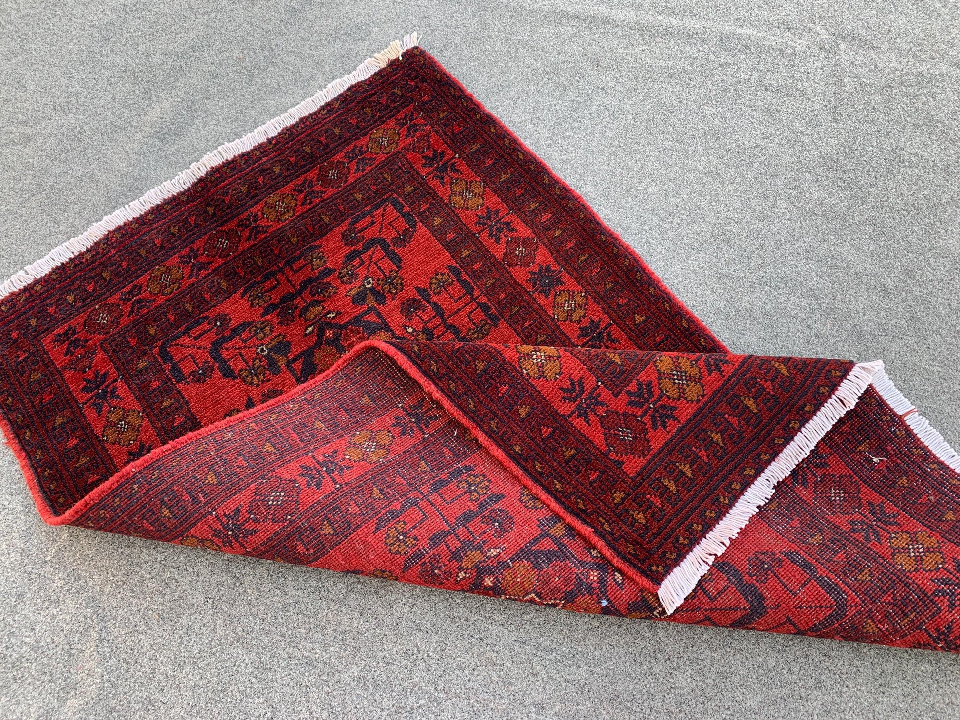 Afghan Handmade Rug Vintage Bukhara Rug 3x4 ft Khal Muhammadi design Bukhara Rug, Tribal Wool Area Rug Oriental Rug Bedroom Rug Kitchen Rug.