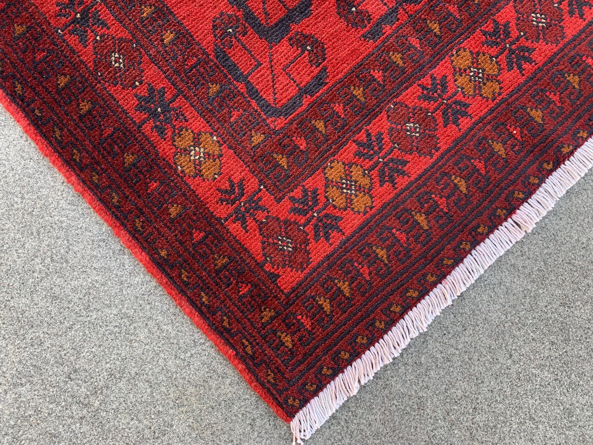 Afghan Handmade Rug Vintage Bukhara Rug 3x4 ft Khal Muhammadi design Bukhara Rug, Tribal Wool Area Rug Oriental Rug Bedroom Rug Kitchen Rug.