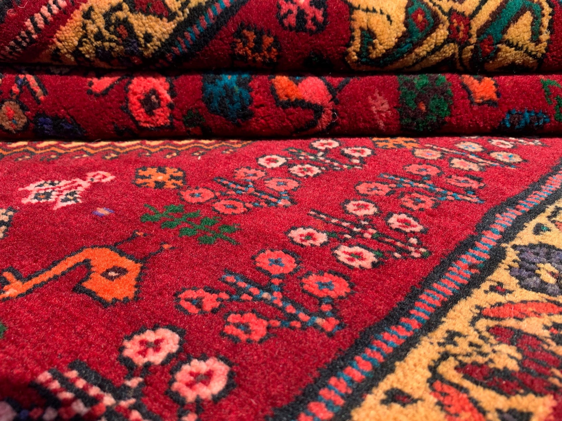 Antique Caucasian Rug 3x5 ft Afghan Handmade Rug Pictorial Floral Rug Vintage Oriental Rug Tribal Wool Area Rug Bedroom Rug Kitchen Rug etc.