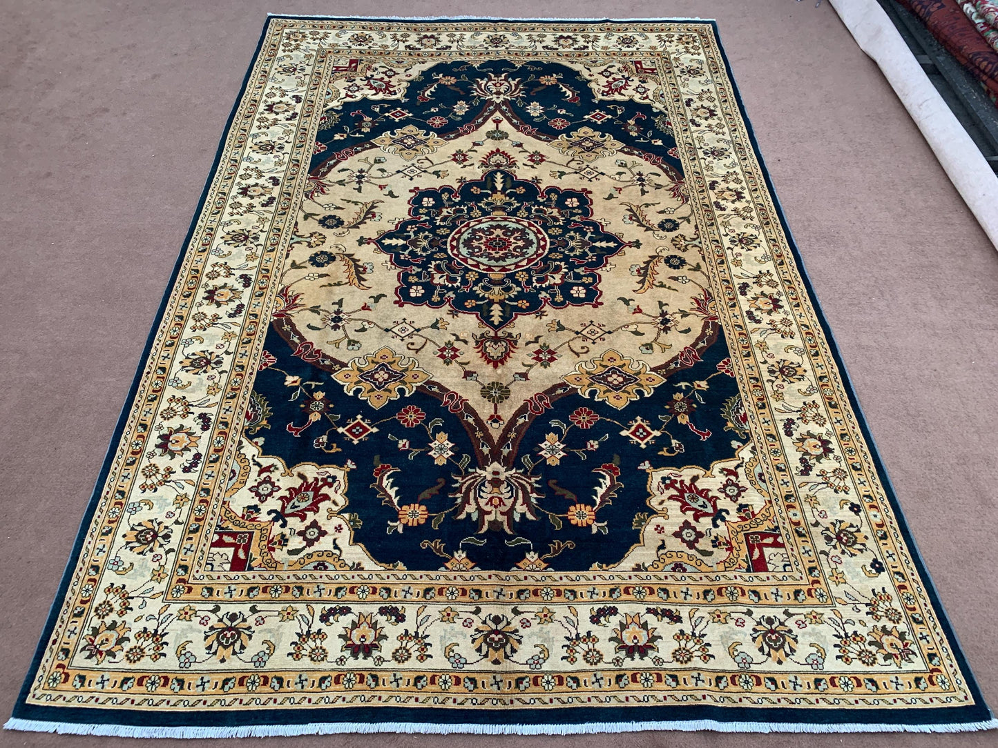 6x9 ft Turkish Heriz Handmade Area Rug