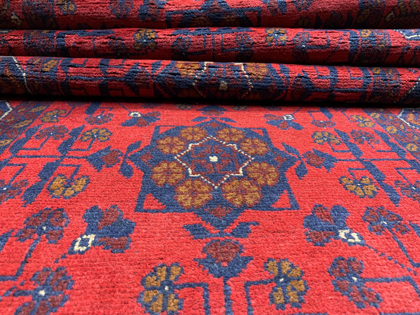 Red Runner Rug 3x9 ft Afghan Handmade Wool Rug, Bukhara design Khal Muhammadi Runner Rug, Veg Dyes Rug Oriental Area Rug Hallway Runner Rug.