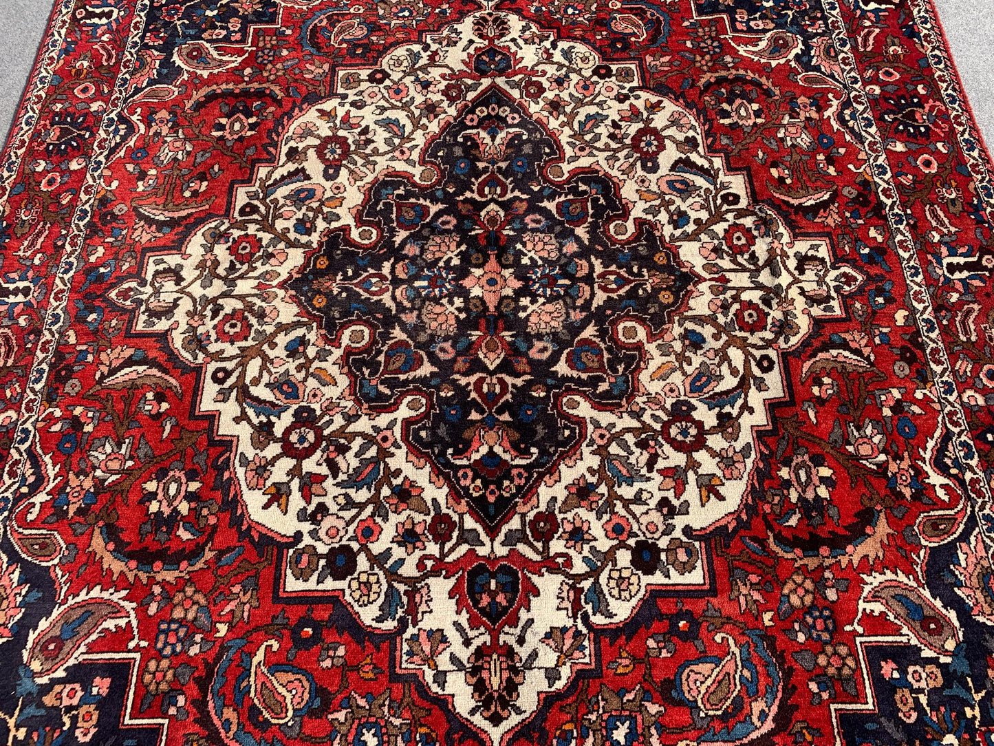 7x10 ft Medallion Antique Afghan Turkmen Area Rug