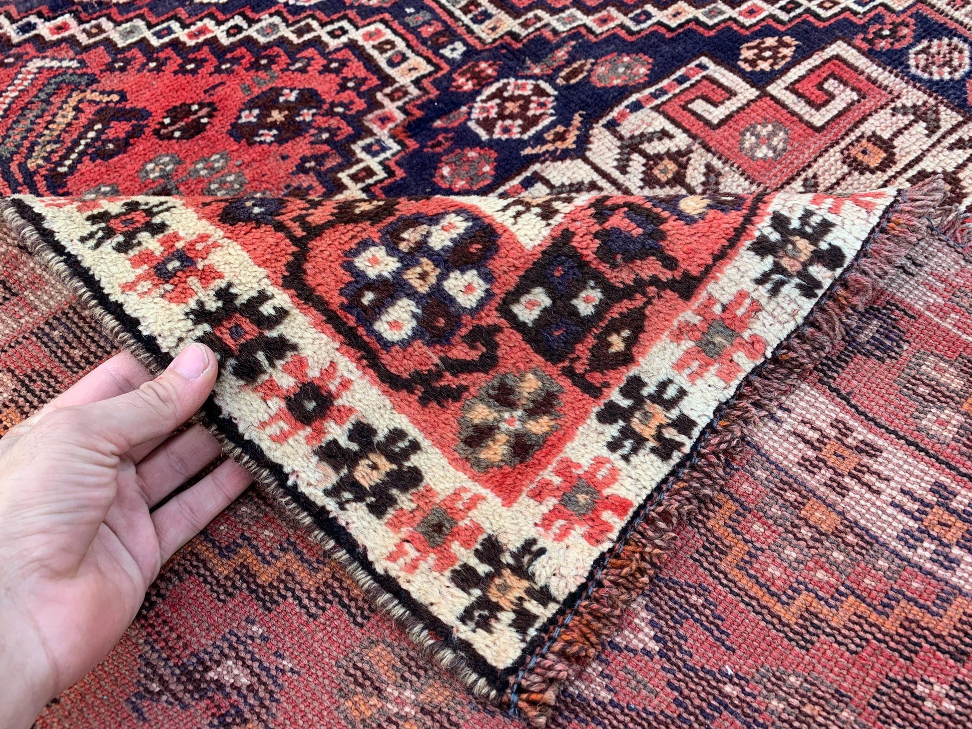 Vintage Pictorial Rug 5x8 ft Afghan Handmade Rug, Pictorial Caucasian design Rug, Oriental Wool Rug, Tribal Turkmen Rug Kitchen Bedroom Rug.