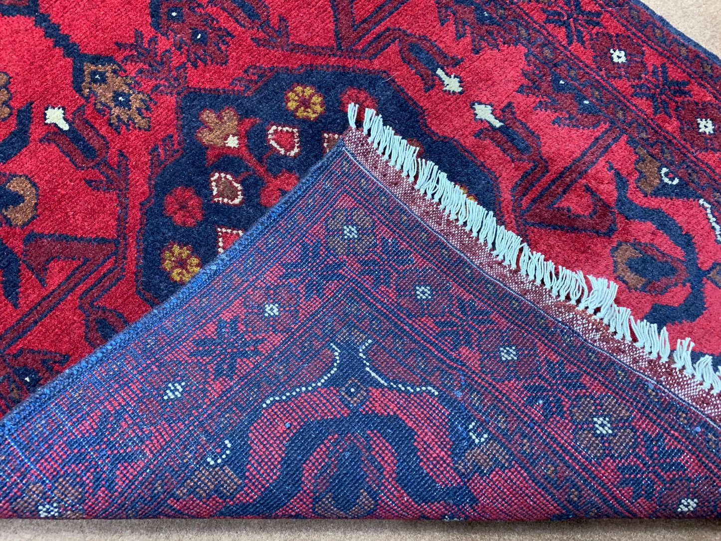 Bukhara Runner Rug 3x10 ft Handmade Afghan Wool Rug, Red Bukhara Floral Rug Oriental Turkmen Rug Khal Mukhammadi Rug Hallway Runner Rug etc.