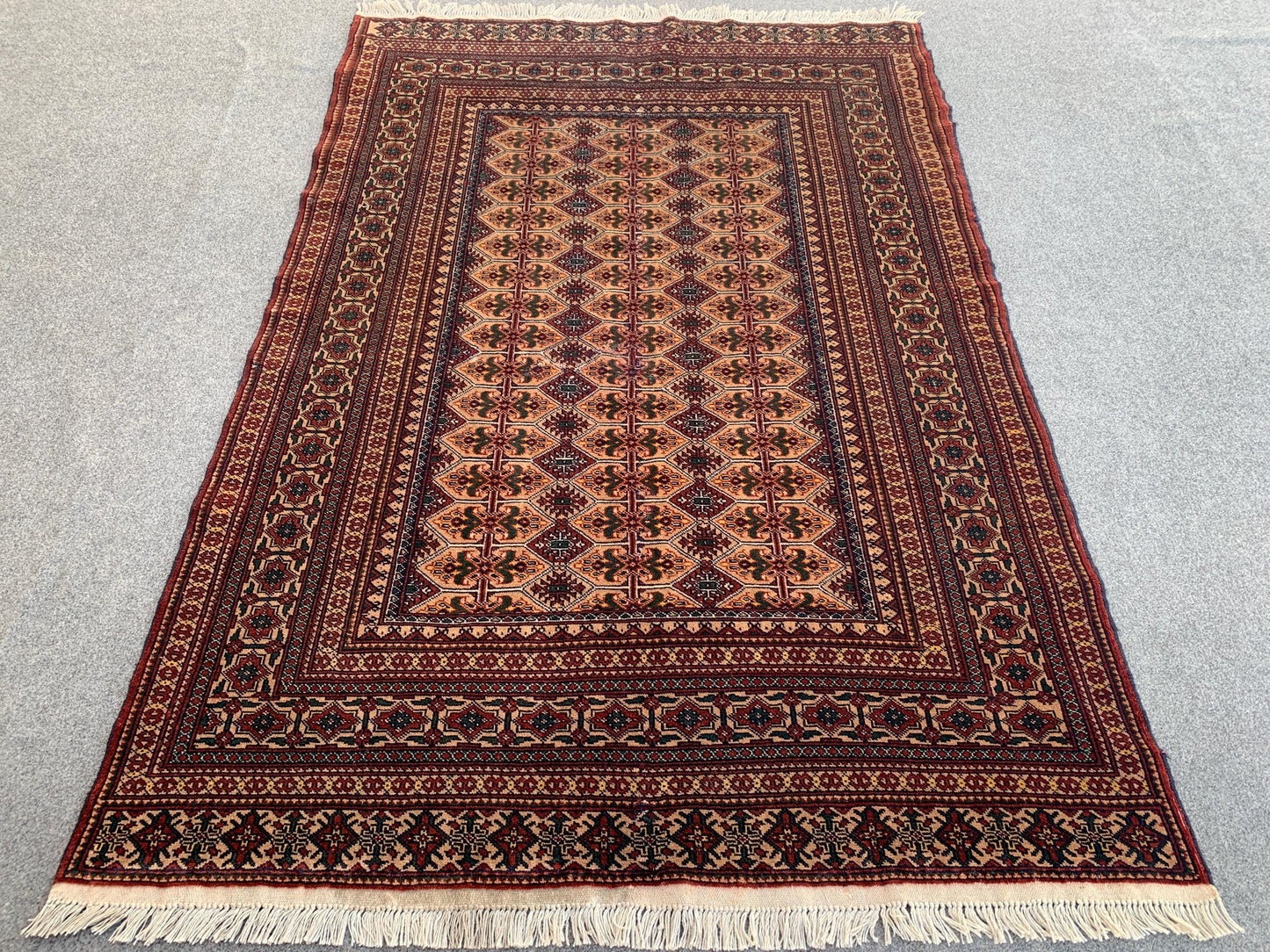 4x6 ft Vintage Rug Handmade Afghan Wool Area Rug, Mowri Design Baluchi Rug, Turkmen Oriental Rug Tribal Antique Rug Bedroom Rug Kitchen Rug.