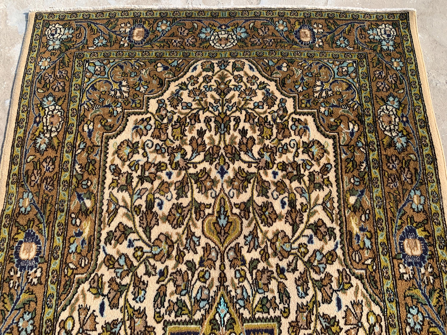 Vintage Mamluk Rug 3x5 ft Handmade Afghan Rug, Mamluk design Rug Geometric Tribal Wool Rug, Oriental Floral Rug Entryway Office Bedroom Rug