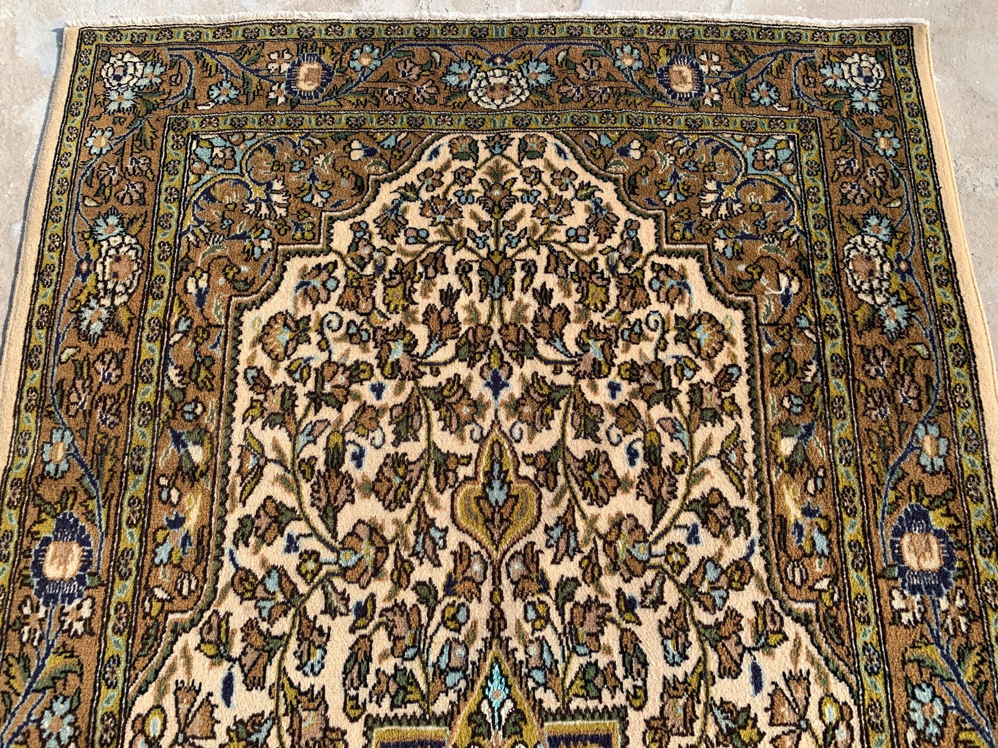 Vintage Mamluk Rug 3x5 ft Handmade Afghan Rug, Mamluk design Rug Geometric Tribal Wool Rug, Oriental Floral Rug Entryway Office Bedroom Rug