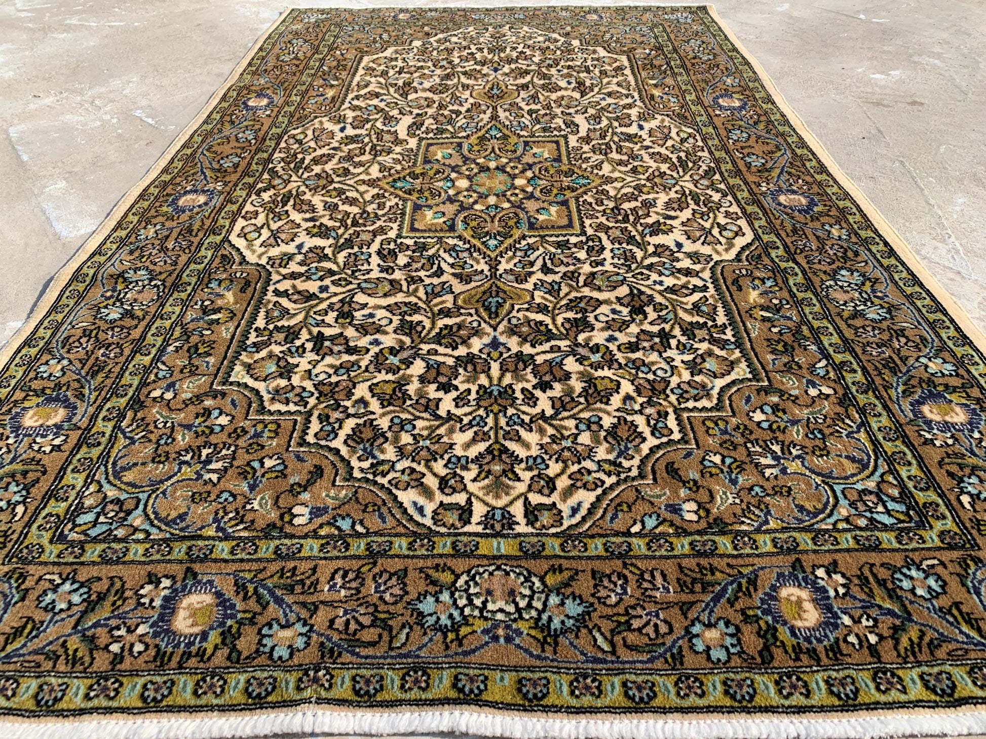 Vintage Mamluk Rug 3x5 ft Handmade Afghan Rug, Mamluk design Rug Geometric Tribal Wool Rug, Oriental Floral Rug Entryway Office Bedroom Rug