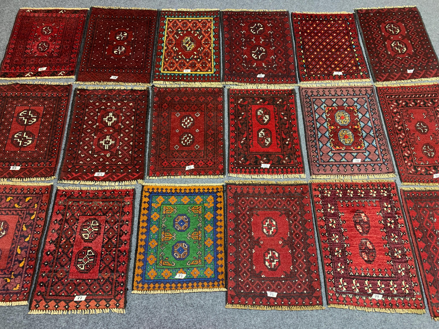 Whole Sale 2x2 ft Small Bukhara Rug Handmade Afghan Wool Rug, Tekke Design Bukhara Rug, Turkmen Tribal Rug Kitchen Rug, Gift items, Doormat.