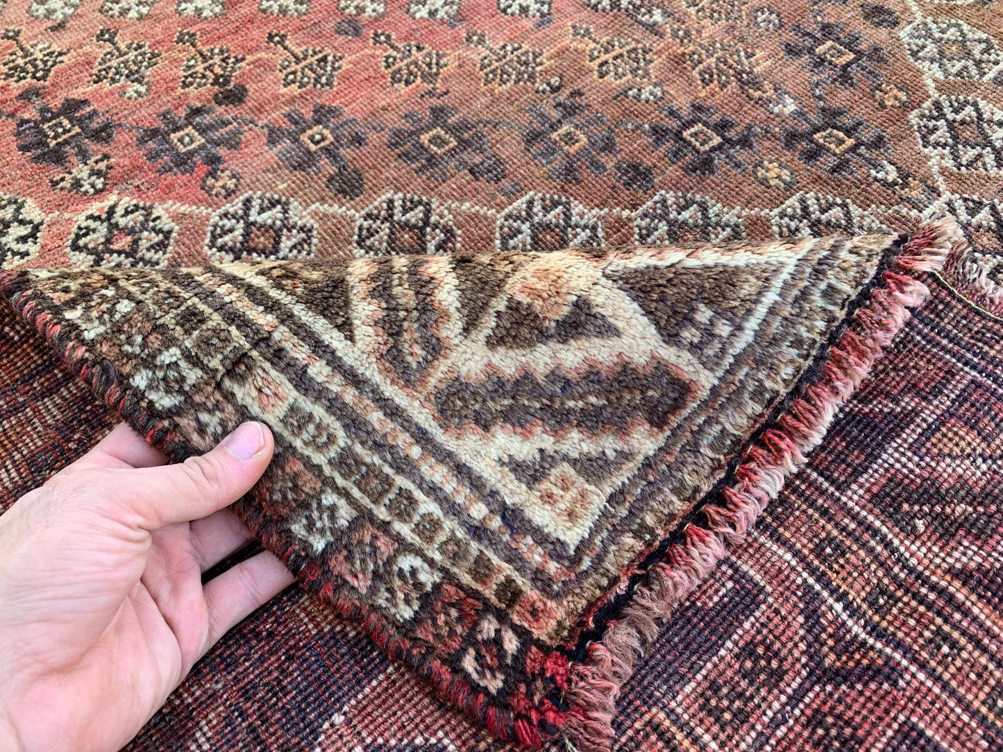 5x8 ft Vintage Afghan Rug Handmade Woo Rug, Geometric Floral Rug, Oriental Rug Tribal Antique Rug Collectors Piece Rug Entryway Bedroom Rug.