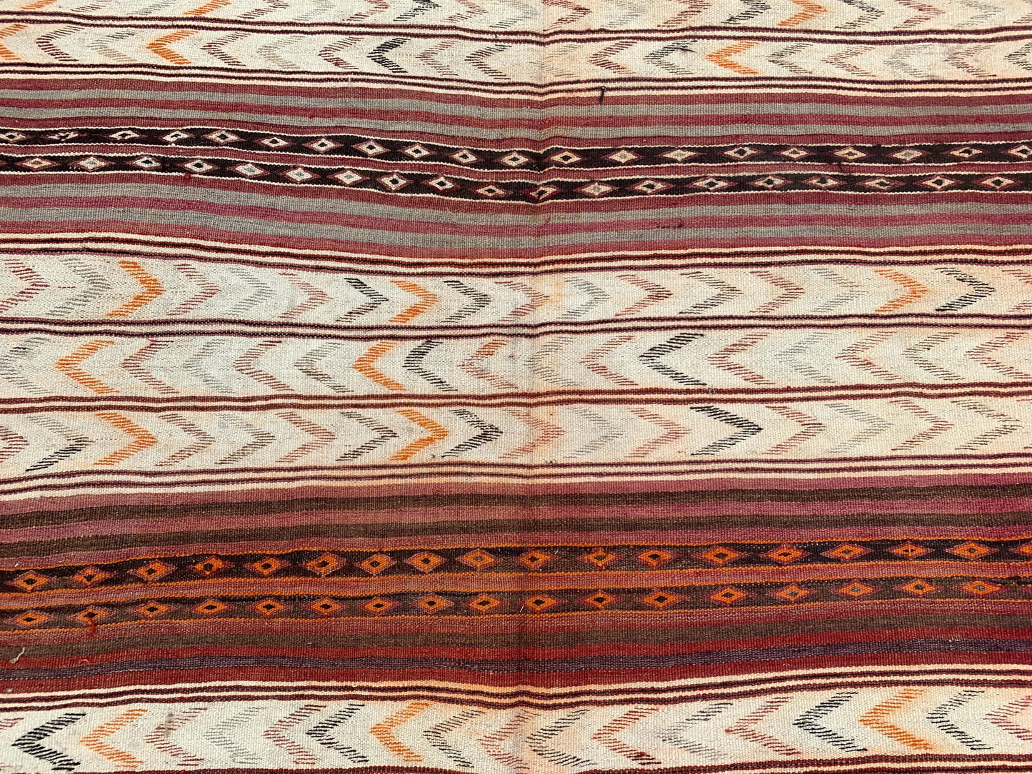 Vintage Runner Kilim Rug 5x12 ft Handmade Wool Kilim Rug Flatweave Kilim Rug Striped design Runner Rug Tribal Afghan Rug Hallway Runner Rug.