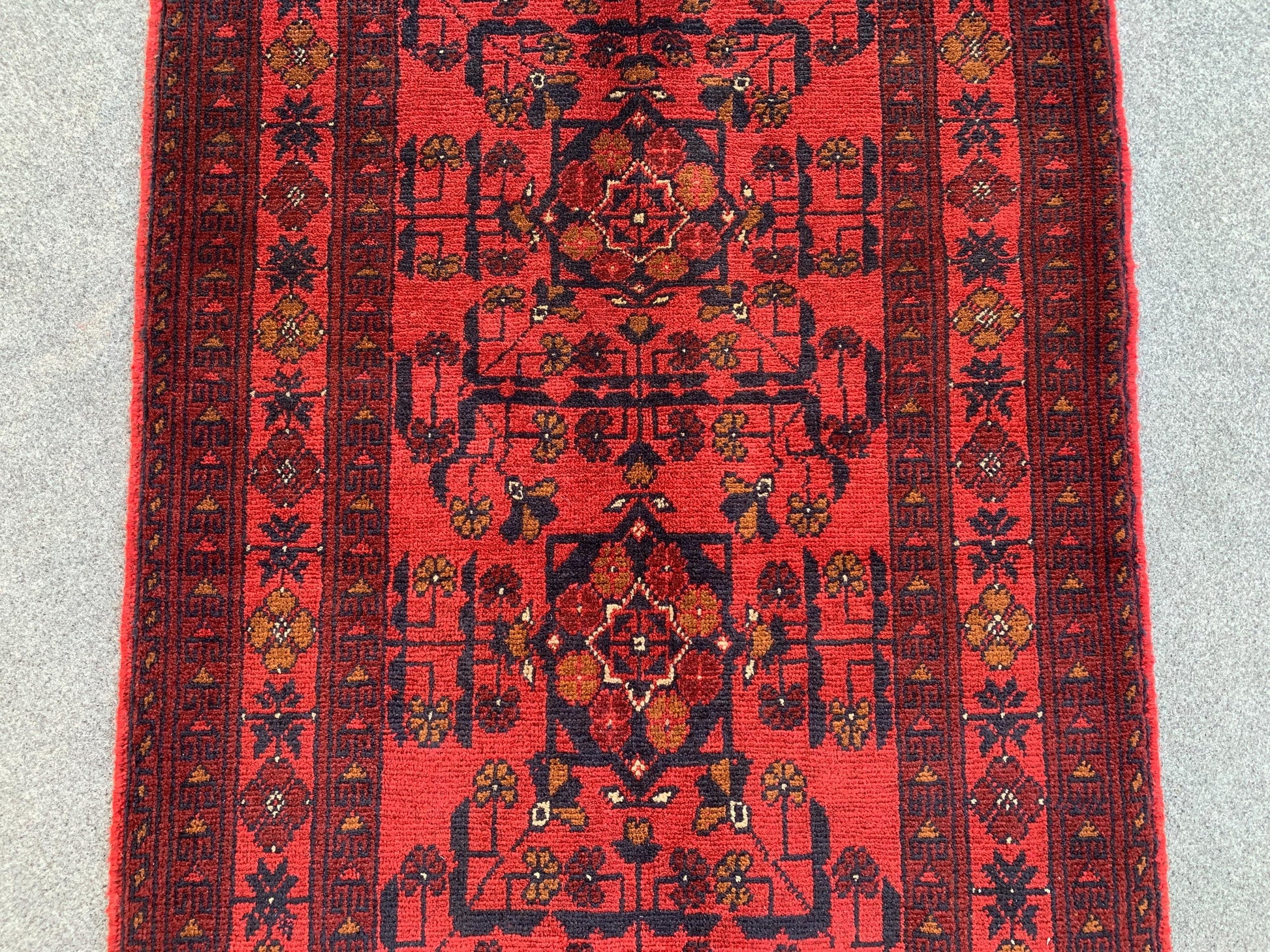 Afghan Handmade Rug Vintage Bukhara Rug 3x4 ft Khal Muhammadi design Bukhara Rug, Tribal Wool Area Rug Oriental Rug Bedroom Rug Kitchen Rug.