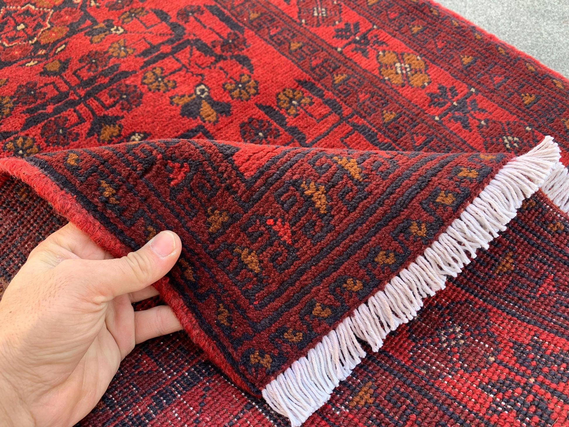 Afghan Handmade Rug Vintage Bukhara Rug 3x4 ft Khal Muhammadi design Bukhara Rug, Tribal Wool Area Rug Oriental Rug Bedroom Rug Kitchen Rug.