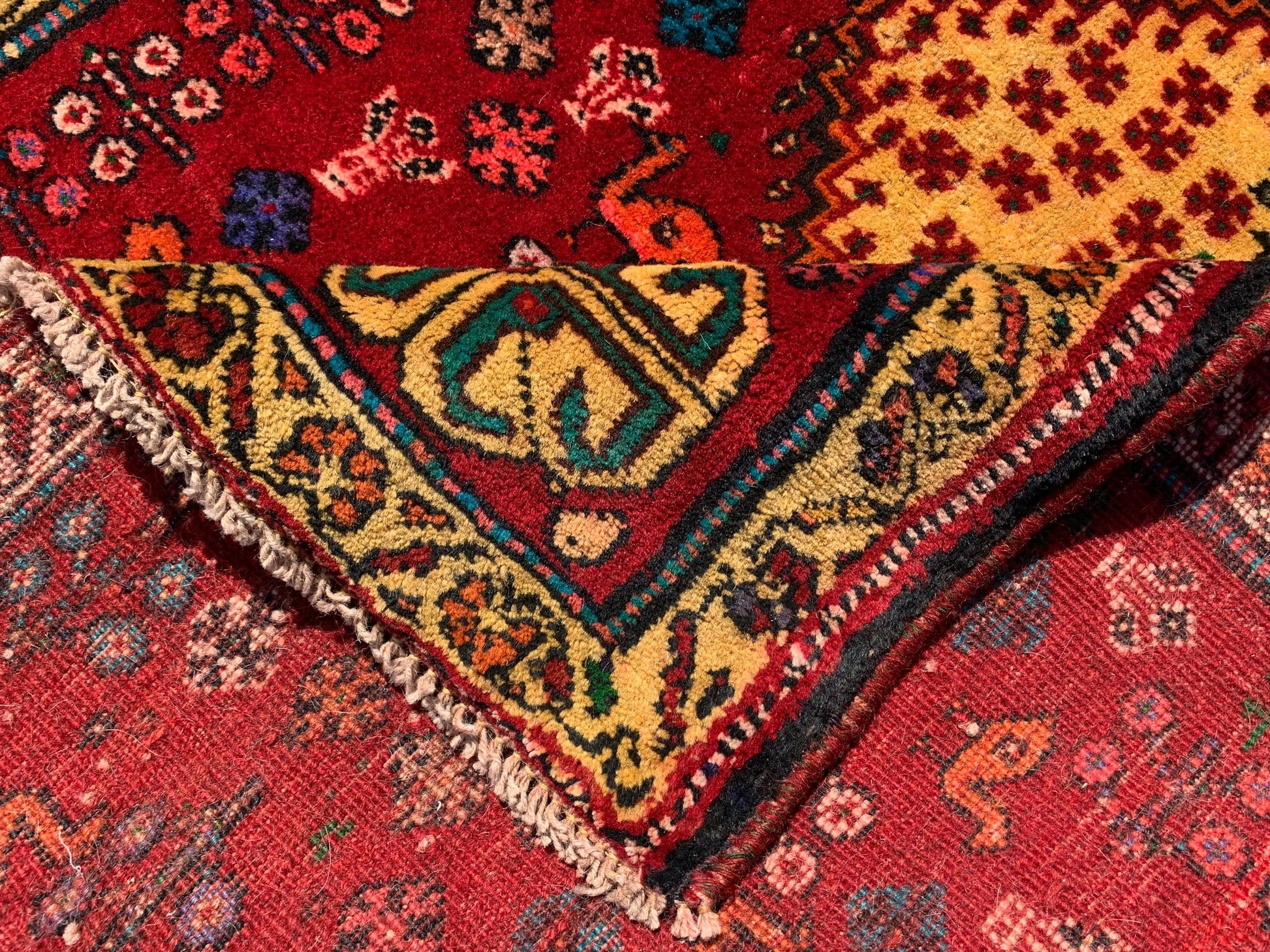 Antique Caucasian Rug 3x5 ft Afghan Handmade Rug Pictorial Floral Rug Vintage Oriental Rug Tribal Wool Area Rug Bedroom Rug Kitchen Rug etc.
