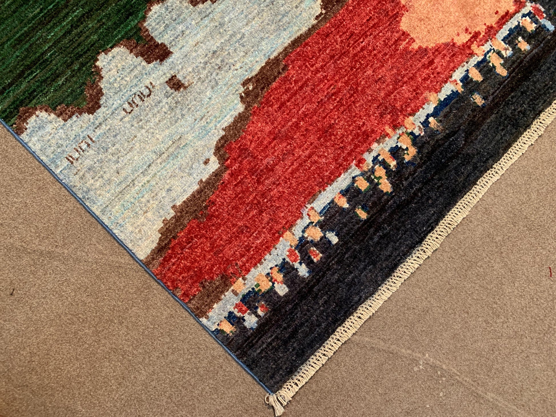 6x8 ft Afghan Abshar Rug Handmade Wool Rug Gabbeh design Rug, Multi Colors Rug Oriental Area Rug Vegetabale dyes Rug, Kids Room Bedroom Rug.