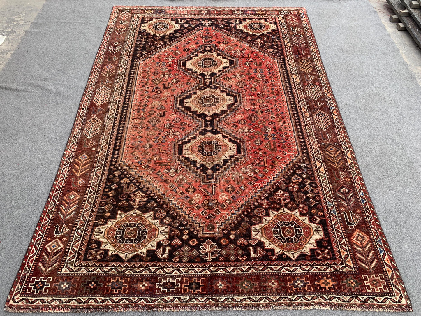 7x10 ft Antique Caucasian design Handmade Afghan Wool Rug