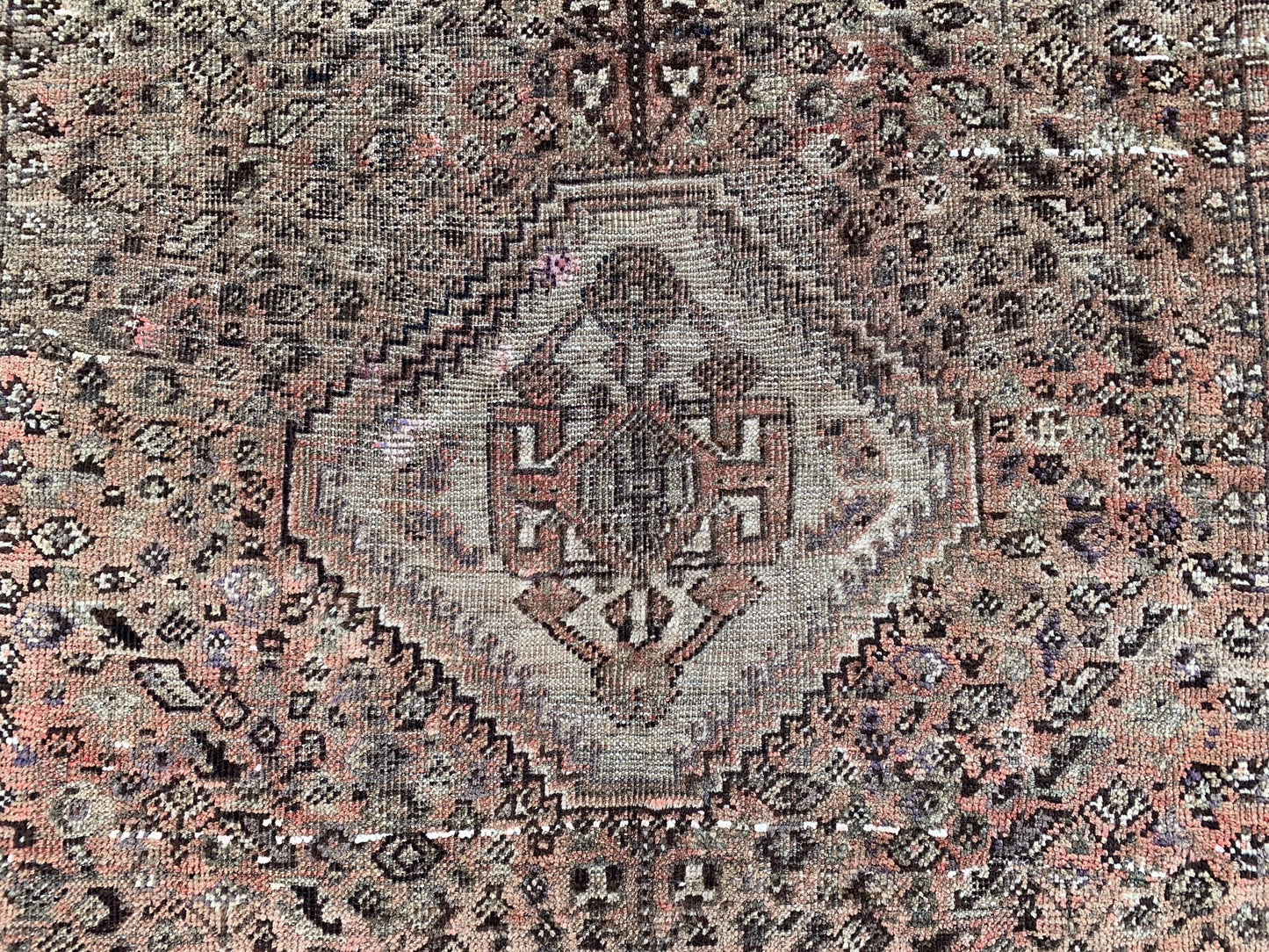 5x8 ft Antique Caucasian design Handmade Wool Rug