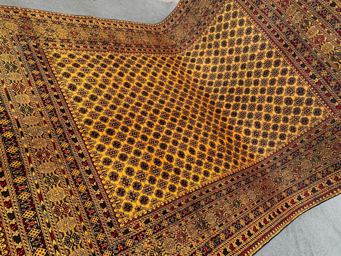 Large Mowri Rug 8x11 ft 100%Handmade Afghan Wool Rug, Yellow Afghan Rug, Home Decor Rug, Good Quality Rug, Living Room Rug Famous House Rug.